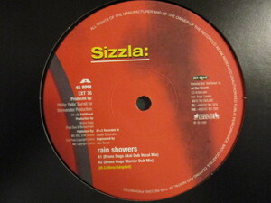 Sizzla ： Rain Showers 12'' (( Bronx Dogs Akai Dub Vocal Mix / Cave Mix / 落札5点で送料当方負担