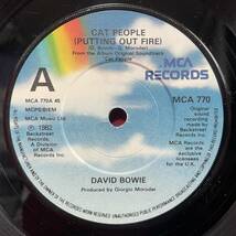 ◆UKorg7”s!◆DAVID BOWIE◆CAT PEOPLE(PUTTING OUT FIRE)◆_画像4