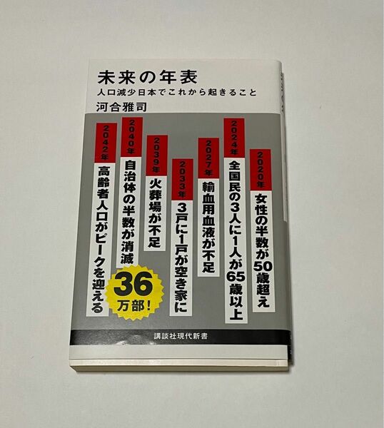 未来の年表 : 人口減少日本でこれから起きること