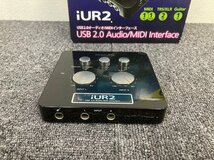 0753-O★TASCAM USB2.0オーディオ/MIDIインターフェース★iUR2★通電確認済中古現状渡し★_画像2