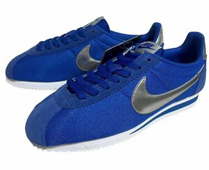 未使用品 15年 NIKE 532487-40 CLASSIC CORTEZ NYLON BLUE/SILVER 4 クラシック コルテッツ ナイロン ブルー/シルバー US8.5 26.5cm