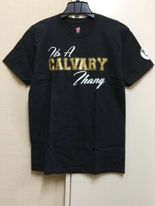 [送料無料](t21e2)M試練It's a calvary thangスラングusaアメリカ輸入古着半袖プリントTシャツ