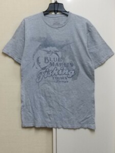 [送料無料](t21d2)Lフィッシング魚釣りツアーフロリダ州usaアメリカ輸入古着半袖プリントTシャツ