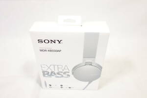 ☆未使用品☆ ソニー SONY ステレオヘッドホン MDR-XB550AP WC グレイッシュホワイト