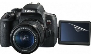 11-17-01【高光沢タイプ】Canon EOS Kiss X9i/X8i/X7i/X6i用 指紋防止 反射防止 気泡レス カメラ液晶保護フィルム