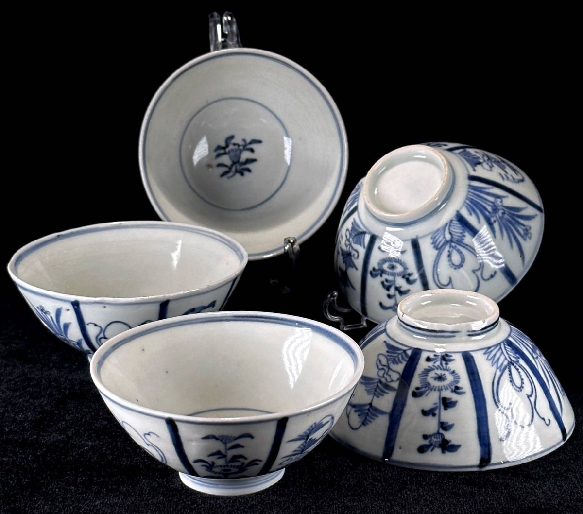 年最新ヤフオク! 伊万里焼 茶碗染付の中古品・新品・未使用品一覧