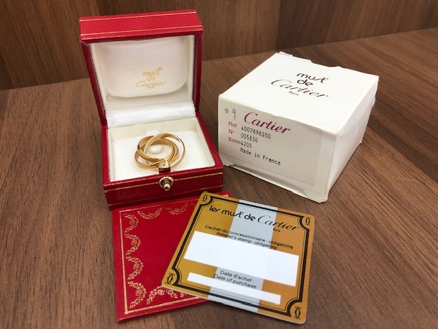 ヤフオク! -「カルティエ3連リング」の落札相場・落札価格
