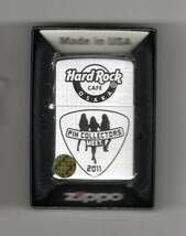 （大PCM11）Zippo　Hard Rock Cafe 大阪　ピンコレクターミート　記念ジッポー　50個限定　新品未使用_画像6