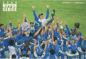  Calbee Professional Baseball chip s Japan series card NS-2 Seibu victory trunk up 