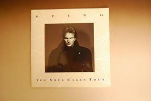 ★STING/THE SOOL CAGES TOUR / スティング ツアーパンフレット/９１年★