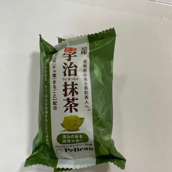 ペリカン石鹸 ファミリー宇治抹茶石鹸 ファミリー宇治抹茶石鹸 80g PELICANSOAP