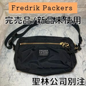 フレドリックパッカーズ　ショルダーバッグ サコッシュ ブラック ゴールド 新品 ボディバッグ Fredrik Packers