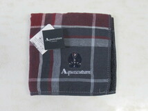 ◆16.Aquascutum LONDON アクアスキュータム 刺繍 タオル ハンカチ/未使用品_画像5