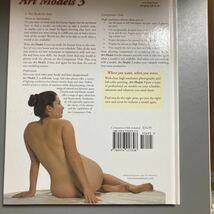 ART MODELS 3 LIFE NUDE PHOTOS FOR THE VISUAL ARTS CD-ROM付属 技術書 裸婦画 スケッチ デッサン ヌードモデル ハードカバー 洋書_画像2