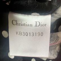 【美品】Christian Dior ドットジャケット ブラック ショート丈 L ディオール 黒 シングルボタン 水玉_画像6