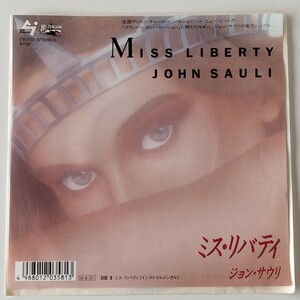 【7inch】JOHN SAULI / MISS LIBERTY (7Y0131) ジョン・サウリ / ミス・リバティ 1987年EP ユーロビート EURO