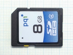 *Pqi SDHC memory card 8GB used * postage 63 jpy ~
