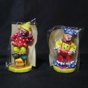 FACE ORIGINAL HAPPY CLOWN 1996年製 ピエロ 置物 2個セット シリアルナンバー入り インテリア 雑貨 新品