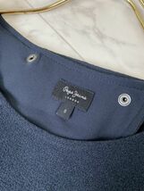 e054★ ペペジーンズ Pepe jeans オールインワン 背中魅せ 大人 ラグジュアリー セクシー 黒 ブラック パンツ ショーパン ロンパース_画像4