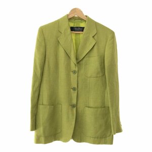 MAX MARA Max Mara [lay1034R] WEEKEND tailored jacket 38 Italy linen green green lady's outer spring autumn CH