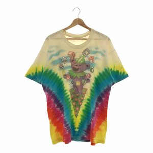 Unknown 【men746AH】 90's GRATEFUL DEAD グレイトフルデッド SPRING TOUR 91' ツアーTee タイダイ バンドT デッドベア L~XL相当 AG