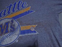 ★●80年代ビンテージ●トリコタグ●チャンピオン　シアトルマリナースTシャツL霜降り灰●MLBバータグ_画像4