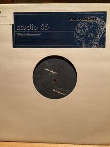 レア　Studio 45 What Is Housemusic?　　Electronic　House, Disco　　Disco Galaxy Recordings DGR-018