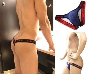 O back shorts V back T-back tongue ga pants bread tea open back jockstrap navy C0049 M