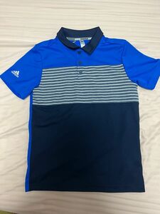 アディダス　トップス ゴルフ adidas BOYS チェストストライプ 半袖シャツ 