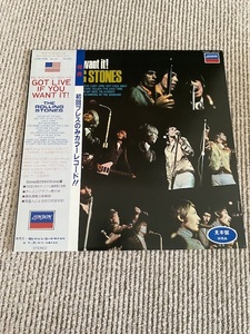 Rolling Stones 「Got Live If You Want It!」　１LP オレンジ・ヴィニール　見本版