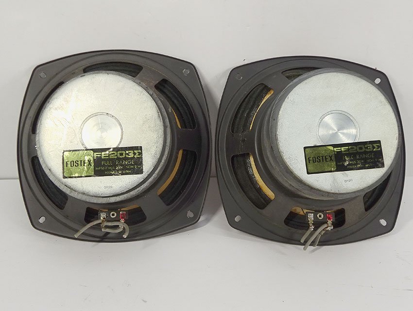緑屋Re□ FOSTEX フォステックス FE203 フルレンジスピーカー 2點 動作