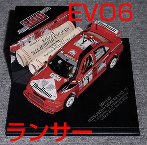 SKM125 1/43 三菱 ランサー EVO6 1号 マキネン サファリラリー ケニヤ 2000 MITSUBISI LANCER カリスマGT CARISMA MITSUBISHI