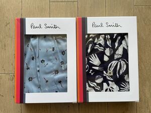  быстрое решение! Paul Smith!PAUL SMITH ткань . трусы 2 листов комплект маленький цветочный принт .. sax &... рисунок темно-синий M