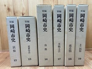 新編　岡崎市史　6冊【民俗・近世学芸・自然・美術工芸・建造物】/愛知県 山岳密教と火の信仰・異常葬法・獅子神楽・三河花火　EKC1102