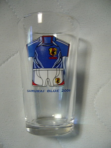 JFA SAMURAI BLUE JAPAN Japan サッカー 日本代表 グラス コップ 高さ116㎜直径70㎜ ガラス製 レア品　新品　。
