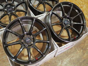 ★軽量★18inch 9.5J+22 5H114.3 新品 人気 クロススピードRS9 ホイール1台分 タイヤset可能 走り屋 SKYLINE GTR R34 FAIRLADY Z Z33 Z34