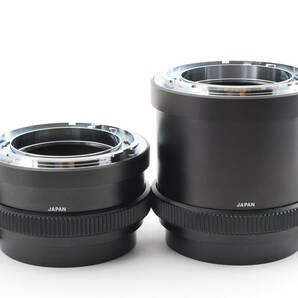 [美品] MAMIYA RZ67 Auto Extension Tube Ring No.1 45mm No.2 82mm Set マミヤ オート エクステンション チューブ リング セットの画像2