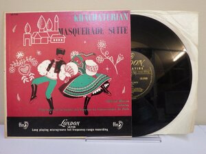 LP レコード Richard Blareau リシャール ブラルー KHACHATURIAN ハチャトゥリアン MASQUERADE SUITE 仮面舞踏会 LONDON 【E+】 M1791J