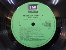 LP レコード Kim Carnes キム カーンズ Mistaken Identity 私の中のドラマ 【E+】 M1764B_画像3