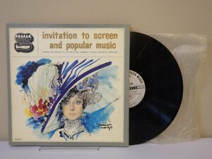 LP レコード INVITATION TO SCREEN AND POPULAR MUSIC 11 ヒット ミュージカル集 服部良一 魅惑の宵 シャルウイダンス 他 【E-】M1147W