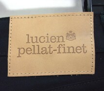 新品★lucien pellat-finet ルシアンペラフィネ★日本製★PLFT パンツ★25★刺繍★ブラック★ストレッチ_画像8