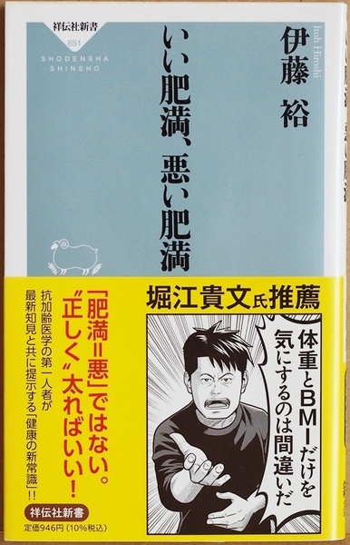 ★送料無料★ 『いい肥満、悪い肥満』 伊藤裕　健康長寿のために メタボリックドミノ 抗加齢医学 〝正しく〟太る　★同梱ＯＫ★