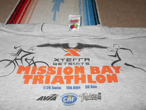 １９９０S トライアスロン XTERRA WETSUITS MISSION BAY TRIATHLON SanDiego California FRUIT OF THE LOOM フルーツ 自転車バイシクル水泳