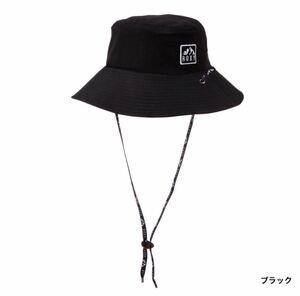 未使用新品！ROXY/ロキシー レディース バケットハット 【ブラック】撥水加工、速乾性、抗菌防臭機能付き！UVハット