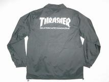 JB即決 SALE！　THRASHER　スラッシャー 定番 MAG LOGO マグロゴ コーチジャケット 黒 ブラック　Mサイズ　新品　DOGTOWN SANTACRUZ USA_画像1