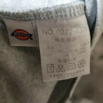 Dickies　ディッキーズ　半袖　Tシャツ　Lサイズ　バックプリント　ワッペン　グレー　メンズ_画像7