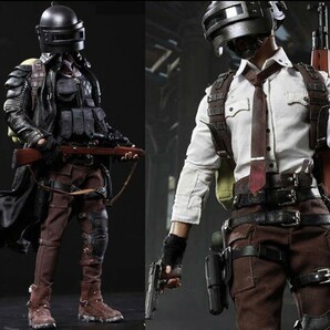 ☆新品 1/6 PUBG 男性アクションフィギュア 付属品多数 ライフル ハンドガン バトルロイヤル FLAGSET ドゥームズデイ サバイバーズの画像1