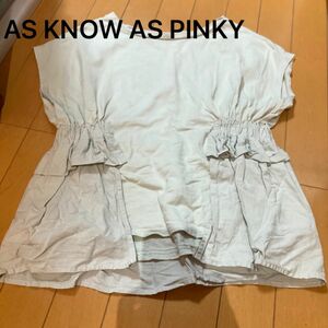 AS KNOW AS PINKY フリル 半袖 トップス