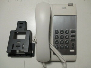 NEC 単独電話機　　DTL-1-1D(WH) DT210 壁掛け用品付き　　G1