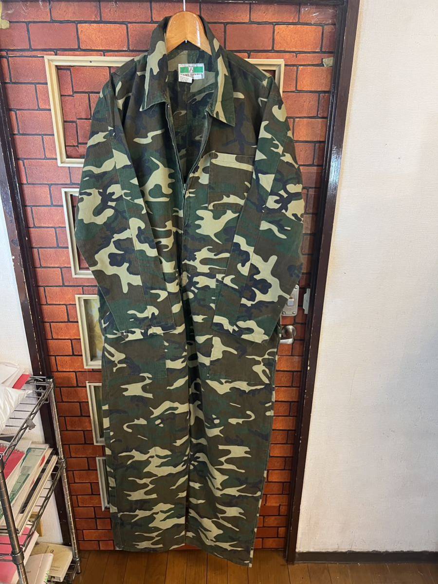 即購入OK試着のみサイズ 〖新品未使用〗総柄 PPFM カバーオール ツナギ